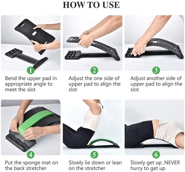 Back Stretcher Posture Corrector - Lumbar Pain Relief Device
