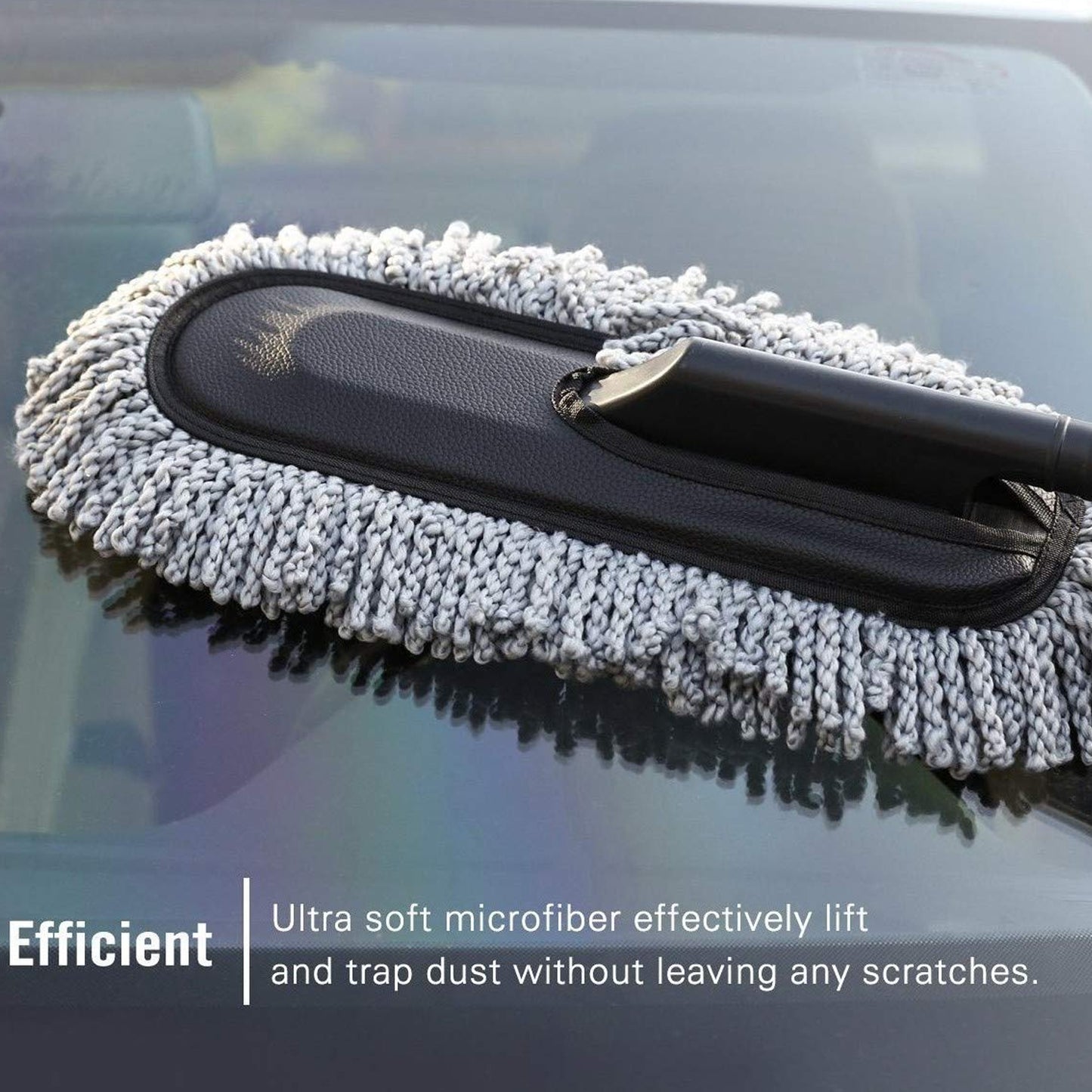 Car Duster Long Retractablesoftnon-sliphandle Multipurpose Microfiber Wash Brush Vehicle Interior And Exterior Cleaning Kit With For Car Boats Or Home - LootFaat