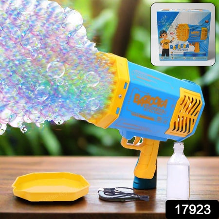 Holes Big Rechargeable Powerful Machine Bubble Gun Toys For Kids Adults Bubble Makers Big Rocket Boom Bubble Blower Best Gifts - LootFaat