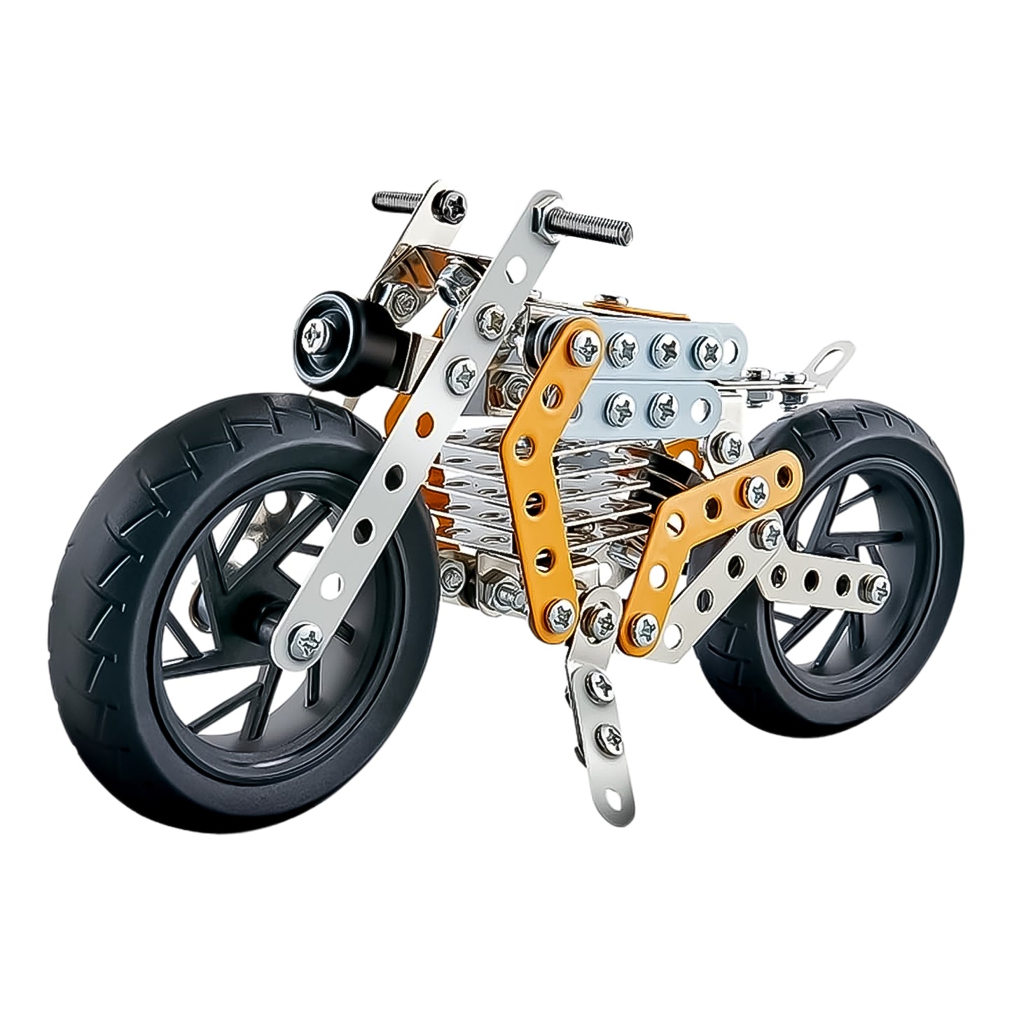 Metal Diy Bike Building Blocks For Kids (Bike 162 Pc Of Bike Tool 1 Set) - LootFaat
