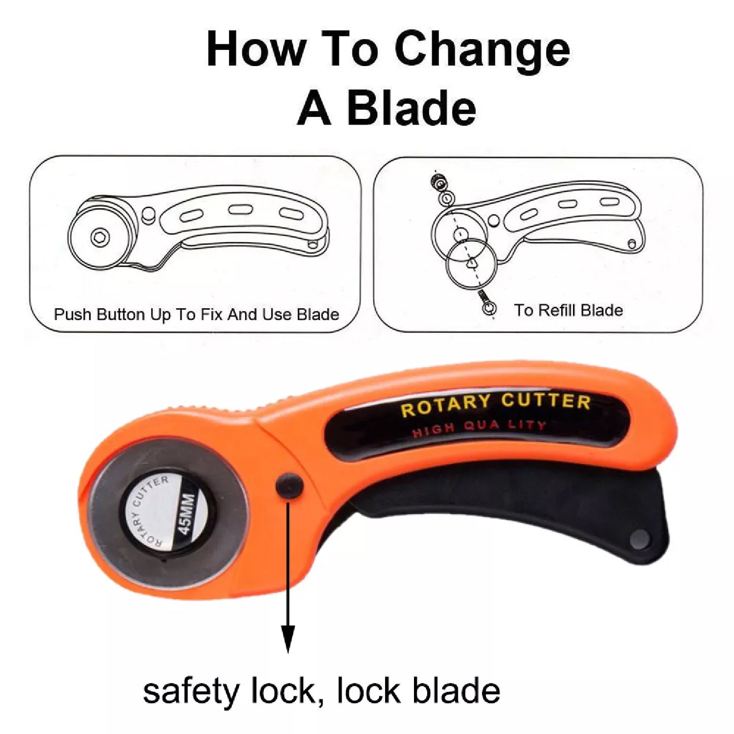 Manual Sewing Roller Cutter Rotary Blade - LootFaat