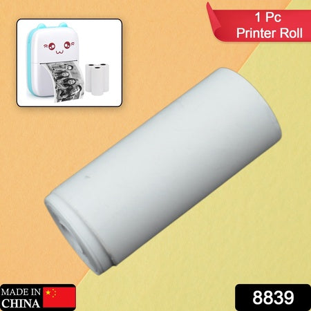 Small Thermal Printer Paper Printing Paper Roll Aging Resistant Fast Color Rendering Portable Clear Printing For Travel (1 Pc Printing Paper Roll ) - LootFaat