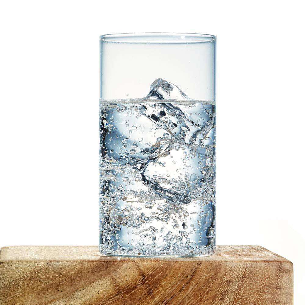 Heavy Unbreakable Stylish Plastic Clear Look Fully Transparent Glasses Set 330ml (6pcs) - LootFaat