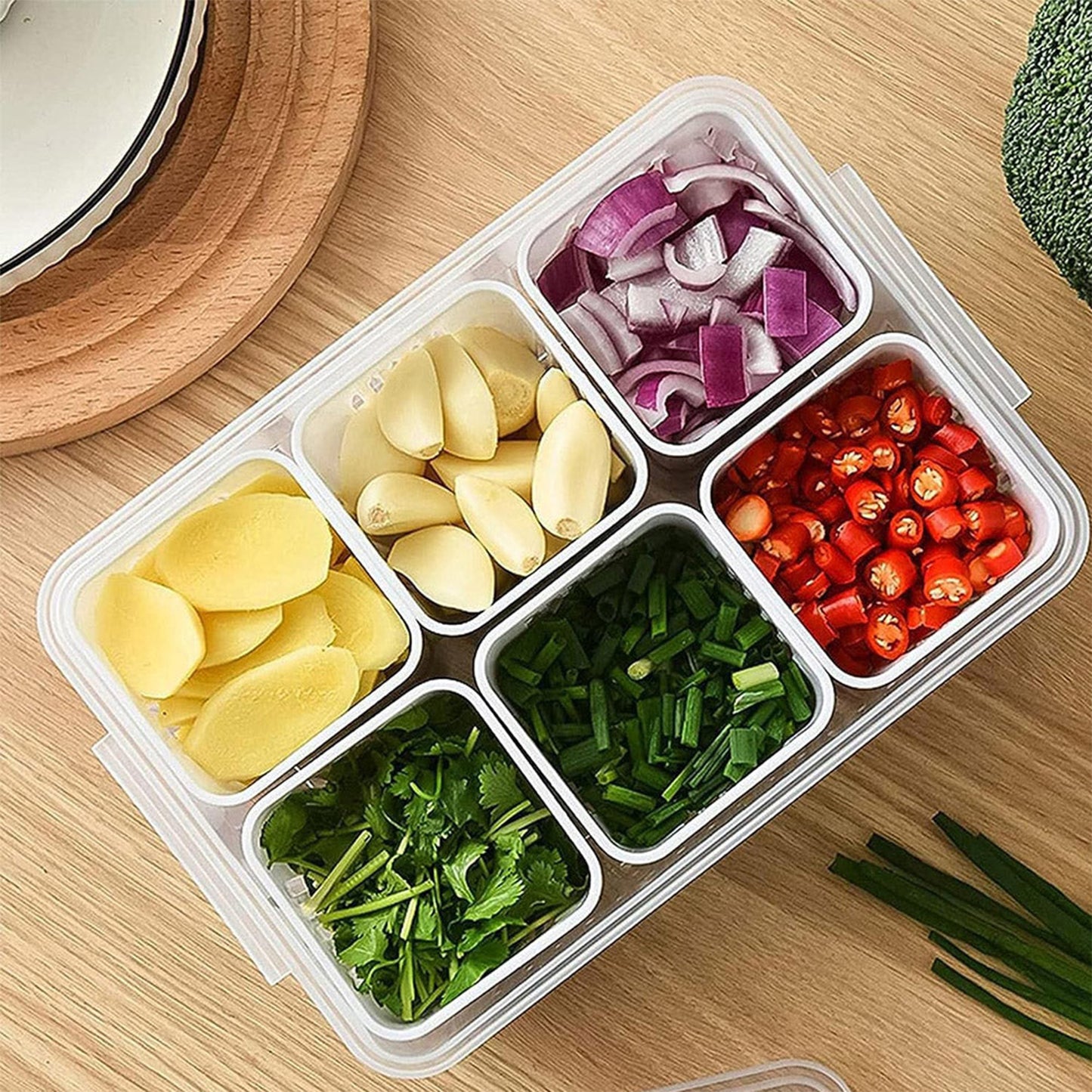 Fridge Storage Boxes Freezer Storage Containers Container For Kitchen Storage Set Storage In Kitchen Vegetable Storage Draining Crisper Refrigerator Food Box (1 Pc) - LootFaat