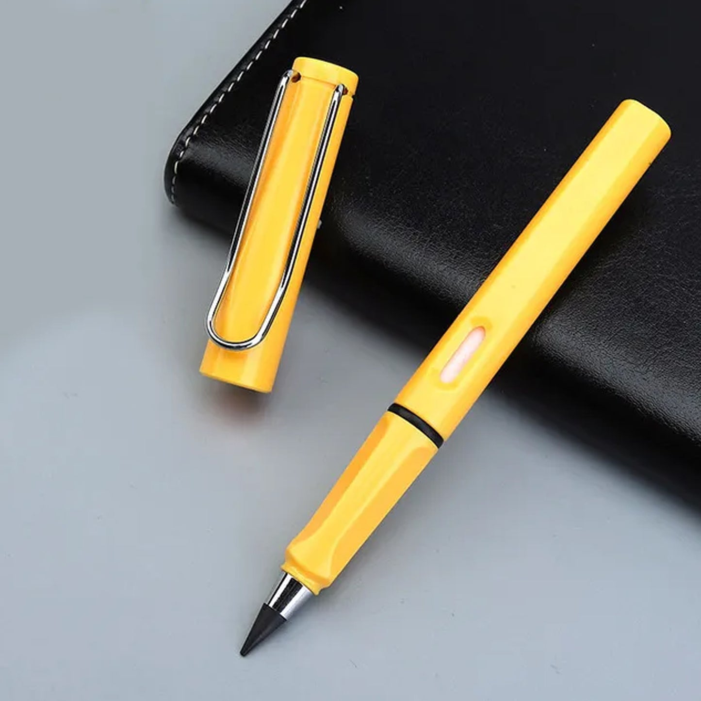 2 In1 Everlasting Pencil Replaceable Head With Eraser Inkless Pencils Eternal Infinite Pencil Portable Everlasting Pencil Reusable Erasable Magic Pencils For Kids Painting Stationary Set (1 Pc) - LootFaat