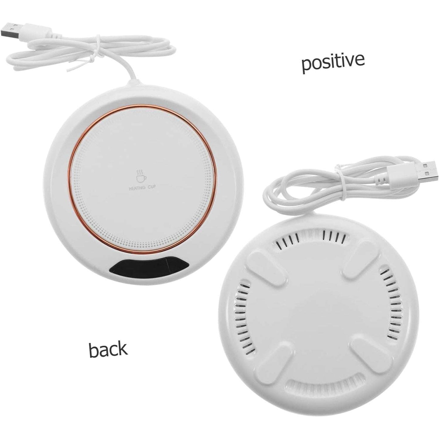 Usb Warm Coaster Heated Coffee Mug Portable Office Desk Portable Cup Heater Coffee Mug Warmer Electric Cup Warmer (1 Pc) - LootFaat