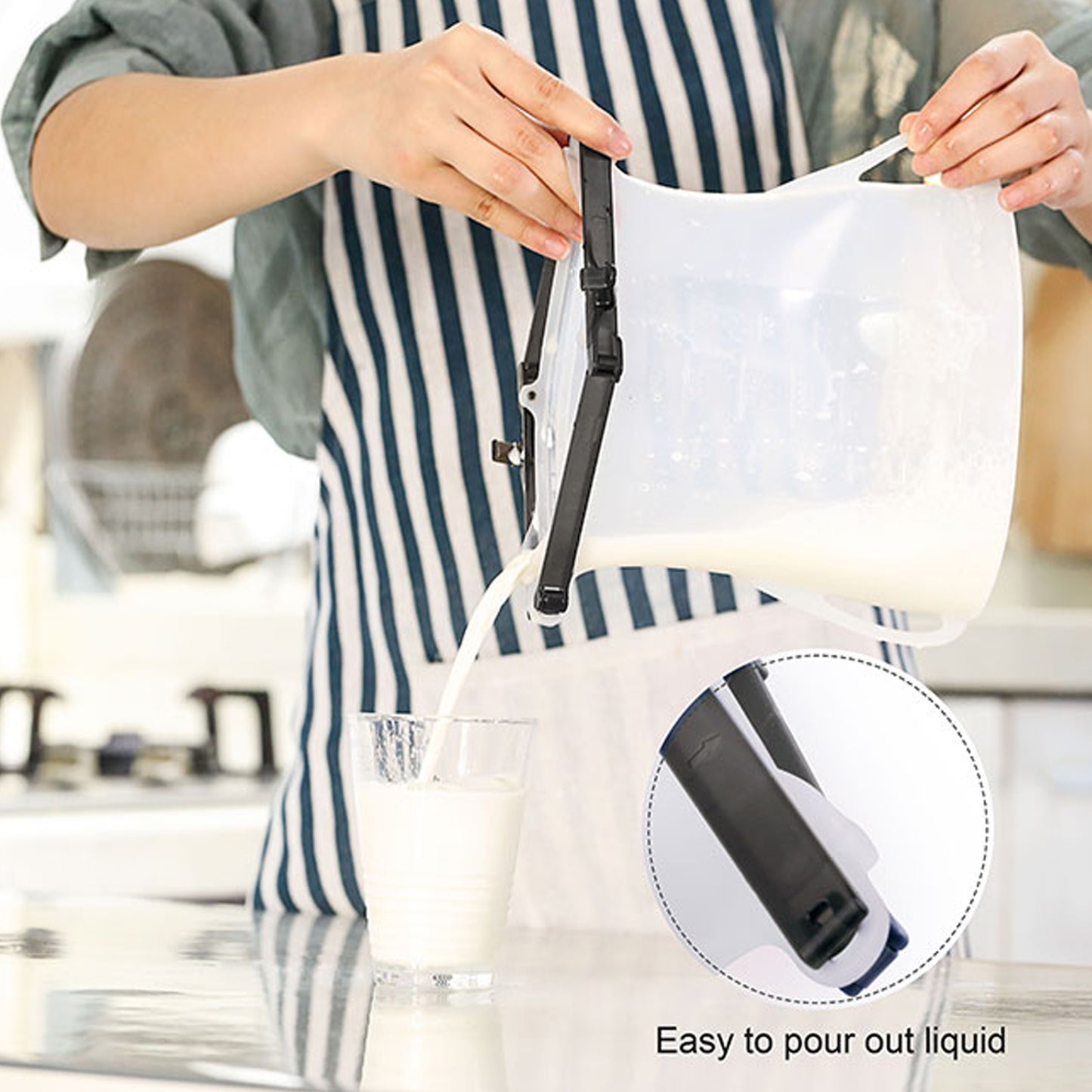Reusable Silicone Food Storage Bag 3 Bag Set Leakproof Lock Reusable Flat Bottom Freezer Bags Sandwich Bags Silicone Food Grade Kids Snack Bags Bpa Free Microwave Dishwasher Safe - LootFaat