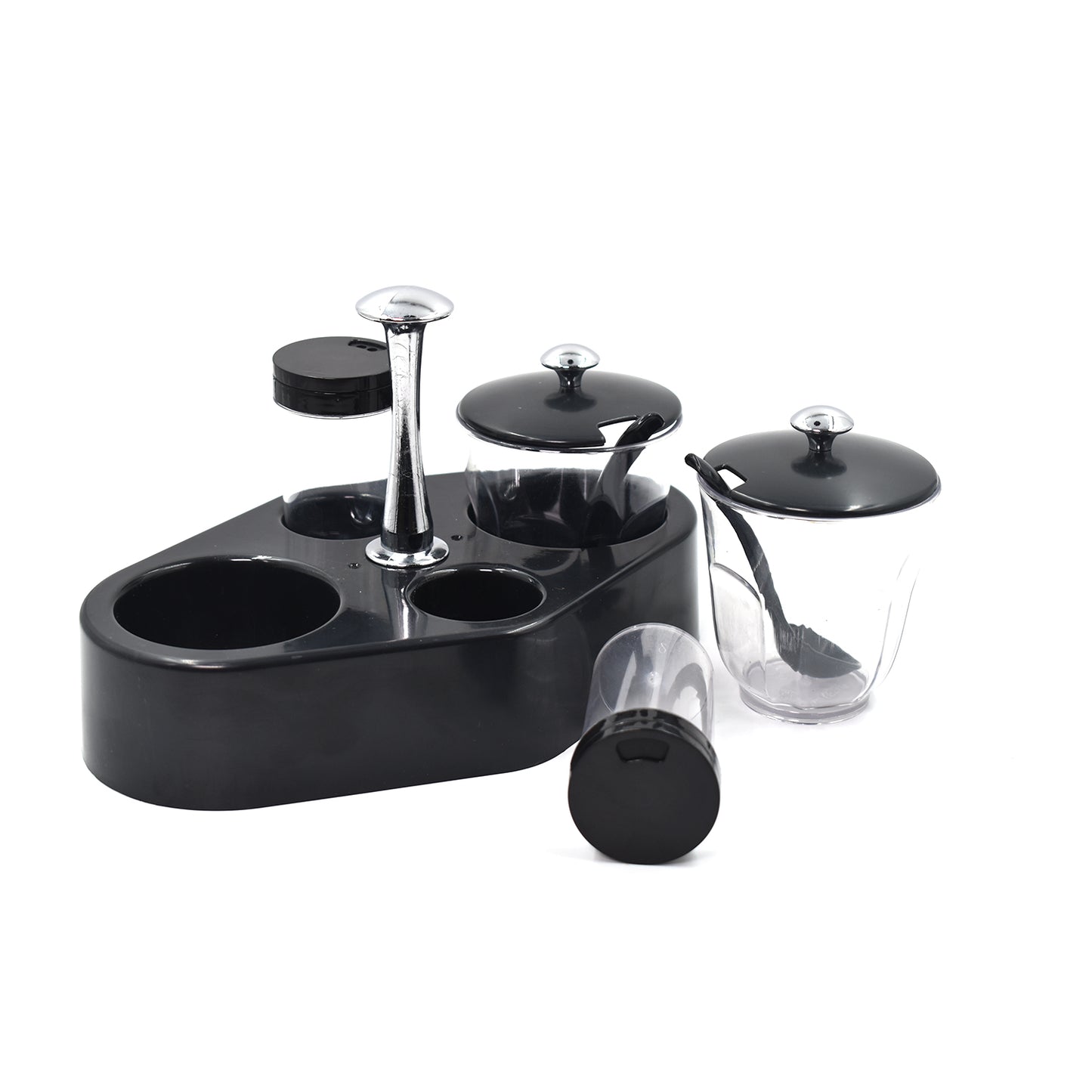 Ganesh Rendy Condiment Set For Kitchen Transparent Jar For Easy To Access Spice 1 Piece Spice Set (Plastic) - LootFaat