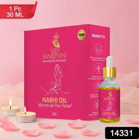 Ved Sanjeevani Nabhi Oil For Menstrual Pain Relief (30ml 1 Pc)