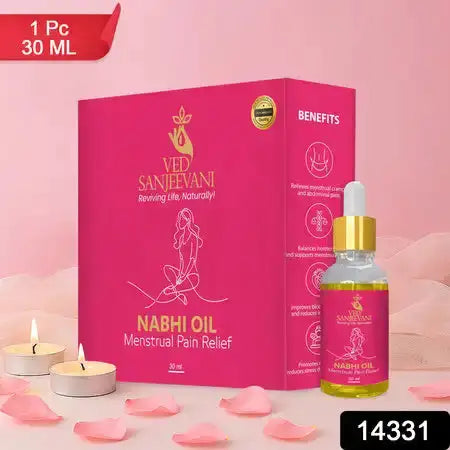 Ved Sanjeevani Nabhi Oil For Menstrual Pain Relief (30ml 1 Pc)