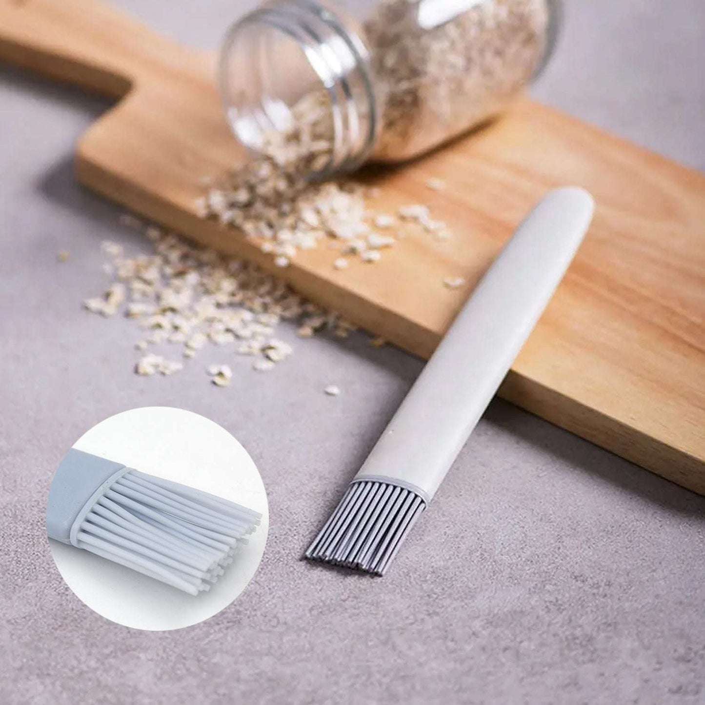 Pastry Brush Basting Brush Bbq Sauce Marinade Meat Silicone Oil Brush (1 Pc) - LootFaat
