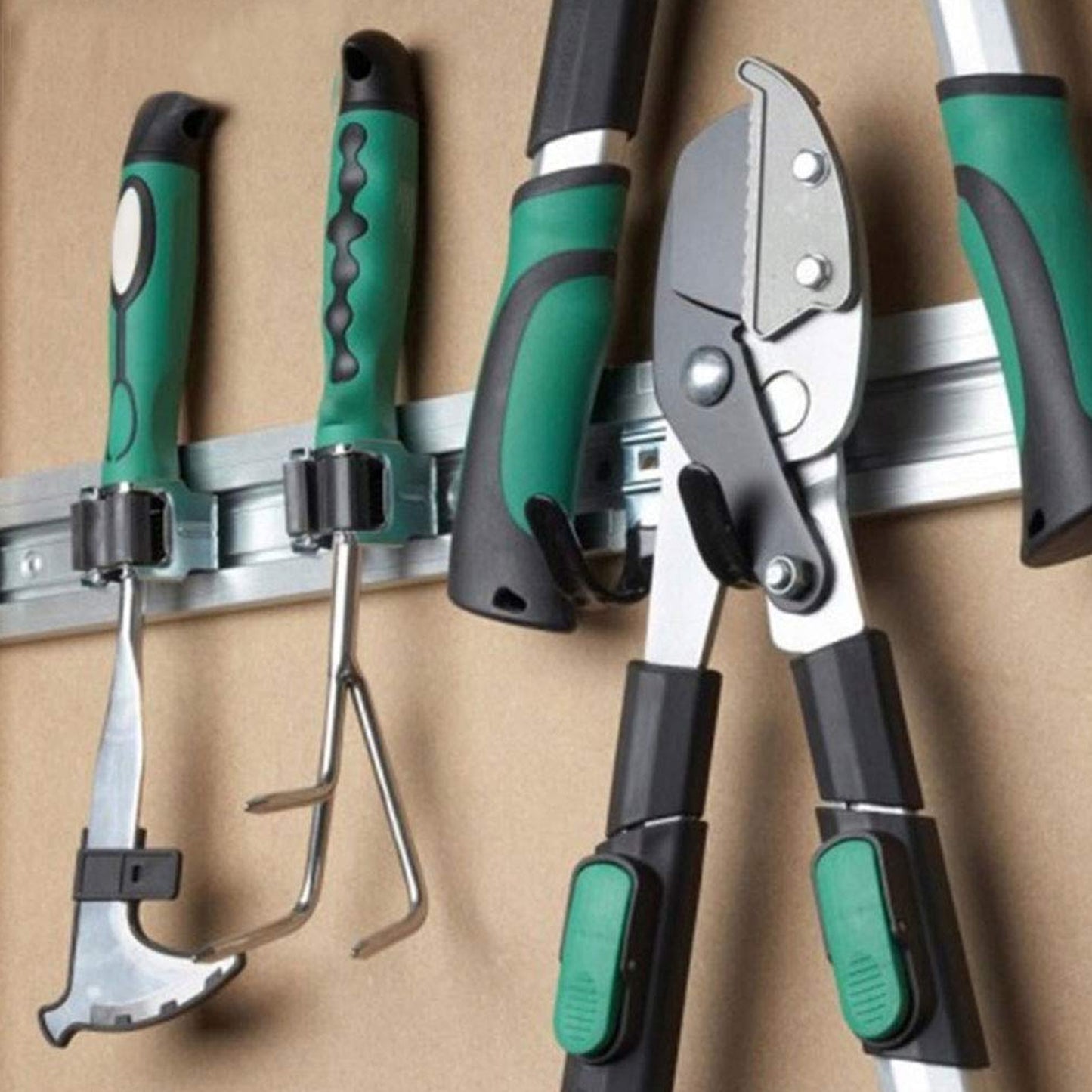 Multifunction Wall Mount Garage Holder For Mop Broom Hanger (4 Pcs Set) - LootFaat
