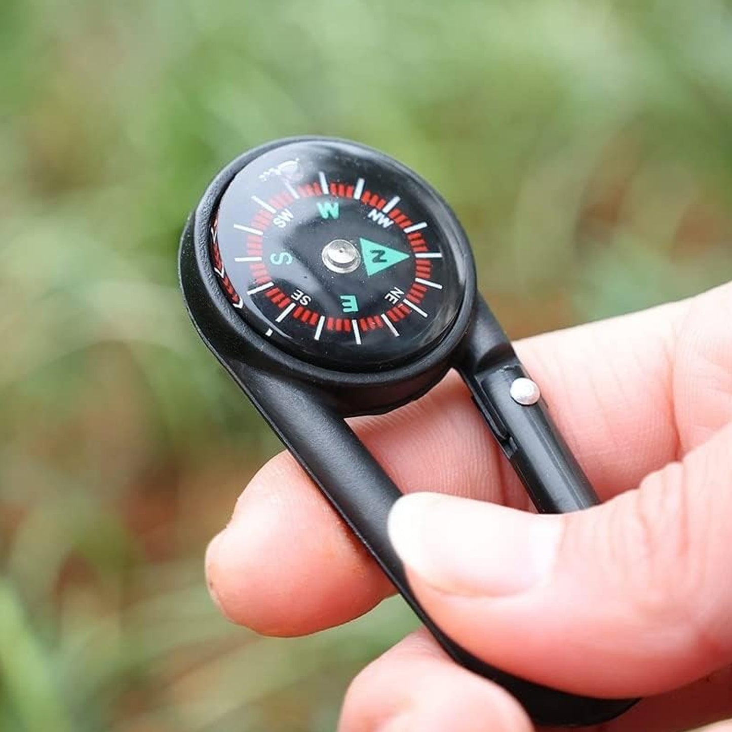 Clip Snap Hook Mini Compass (1 Pc (1 Pc Mix Design) - LootFaat