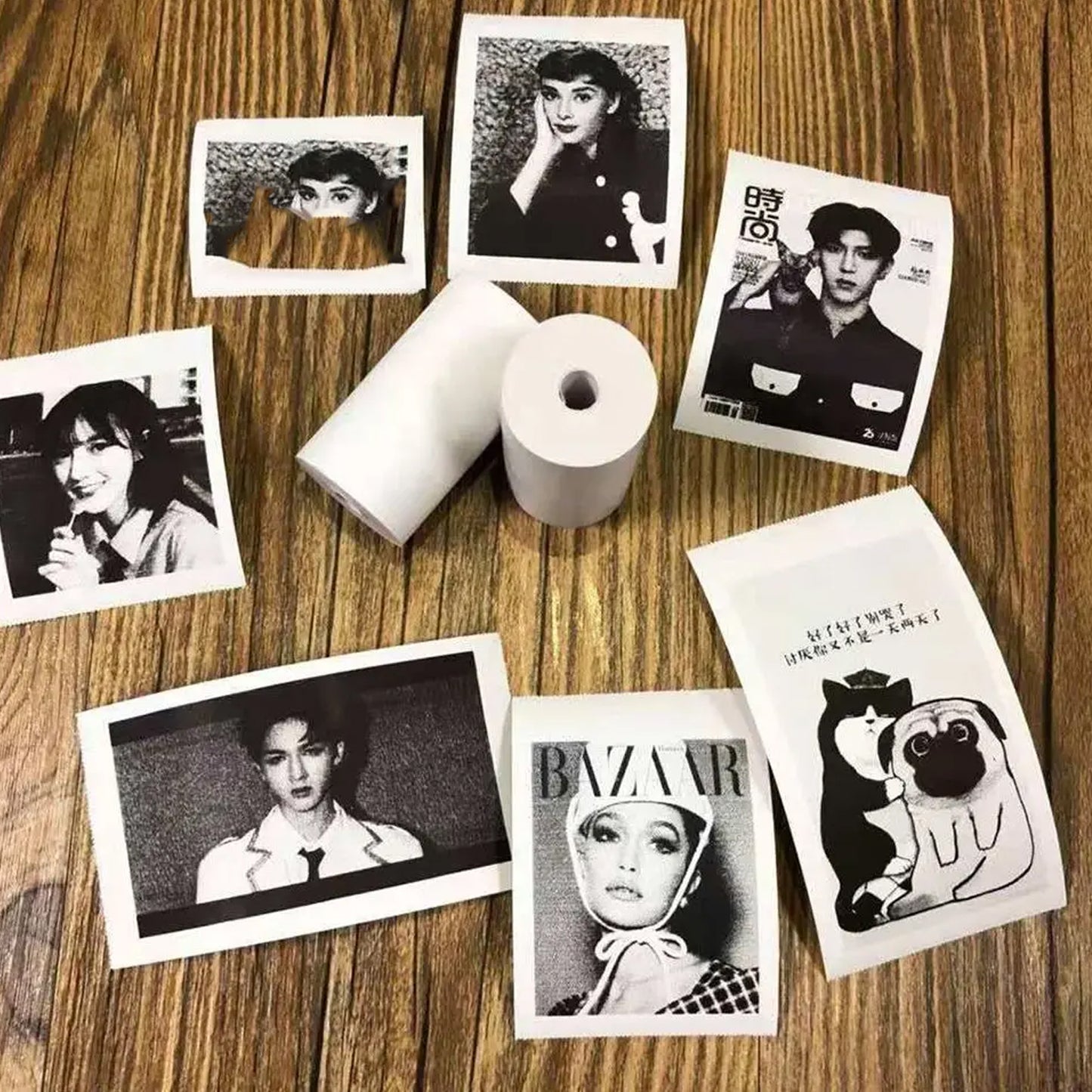 Small Thermal Printer Paper Printing Paper Roll Aging Resistant Fast Color Rendering Portable Clear Printing For Travel (1 Pc Printing Paper Roll ) - LootFaat