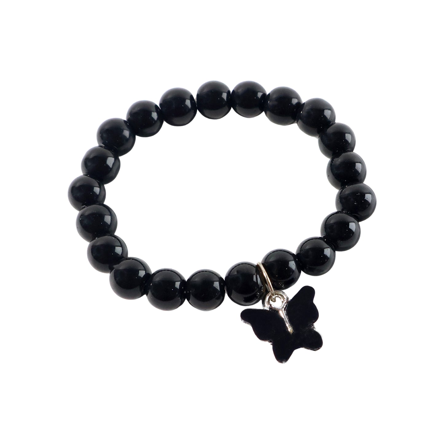 Black Beaded Fashion Bracelet (1 Pc)