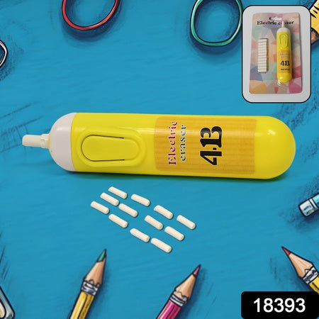 Electric Eraser Kit Automatic Pencil Eraser Battery Operated With 12 Eraser Refills - LootFaat
