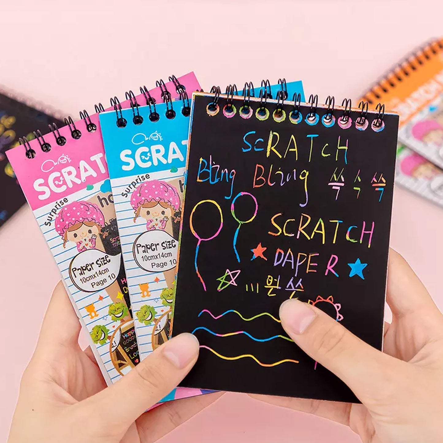 Crafts Rainbow Art Scratch Paper Book Sheets 10 Page ( Pack Of 1 ) - LootFaat