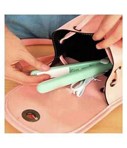 Mini Portable Electronic Hair Straightener And Curler - LootFaat