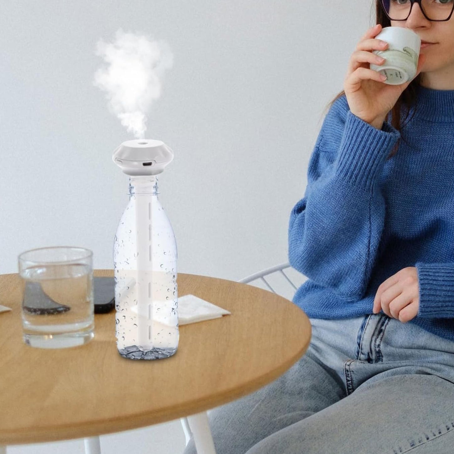 Mini Portable Humidifier For Car Personal Usb Powered Bedroom Quiet Humidified Ultrasonic Cool Mist Humidifier Plants Car Travel Office Hotel (1 Pc) - LootFaat