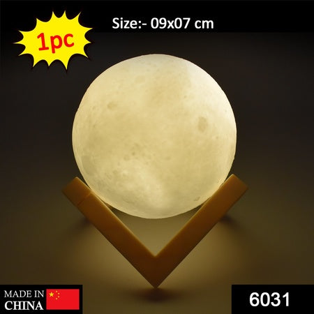 3d Power Moon Lamp With Touch Control Adjust Brightness - LootFaat