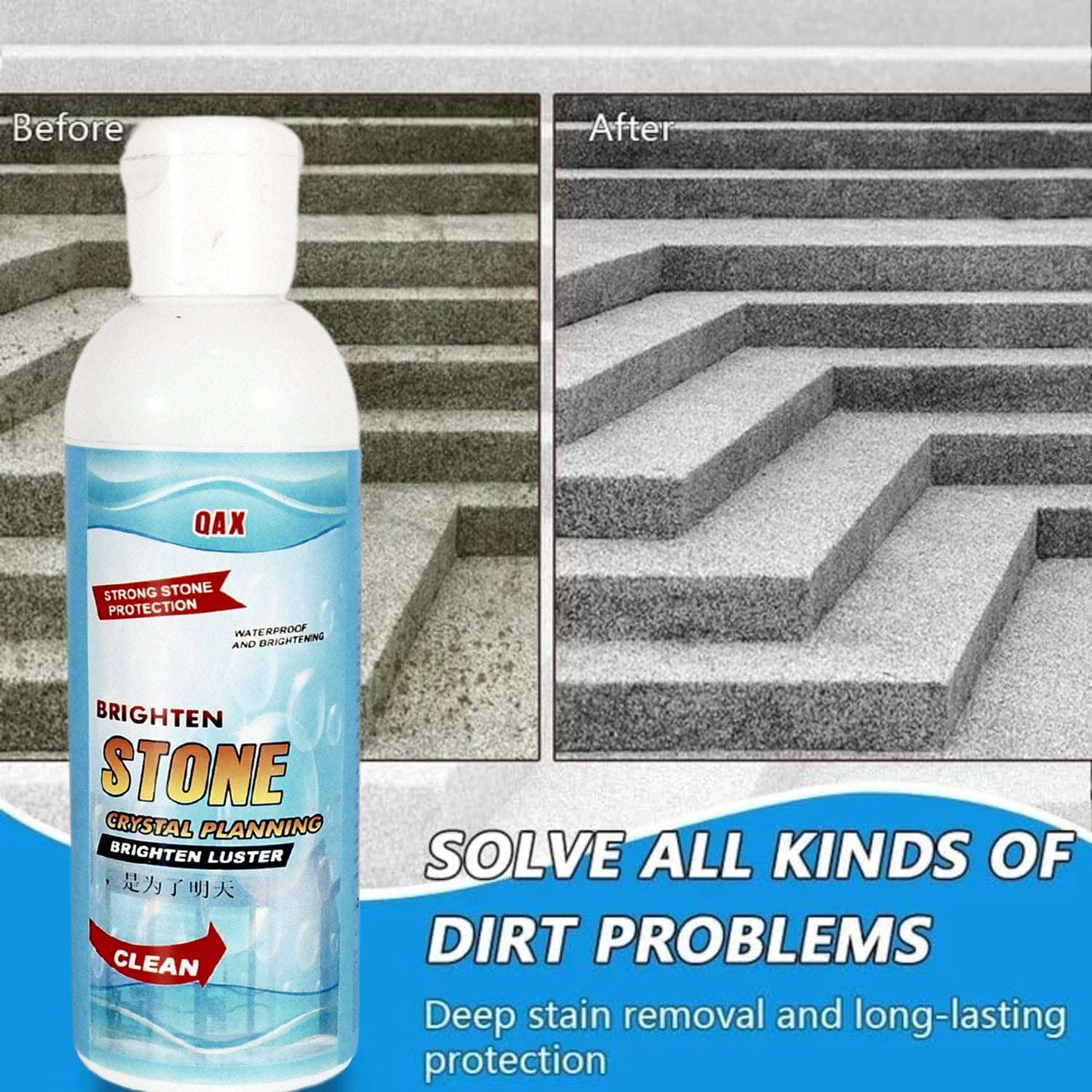Stone Stain Remover Cleaner Stone Crystal Plating Agent Marble Stone Cleaner Polishes Crystal Plating For Kitchen Patio Backyard Marble Cleaner And Polish (75 Ml Approx 1 Pc) - LootFaat