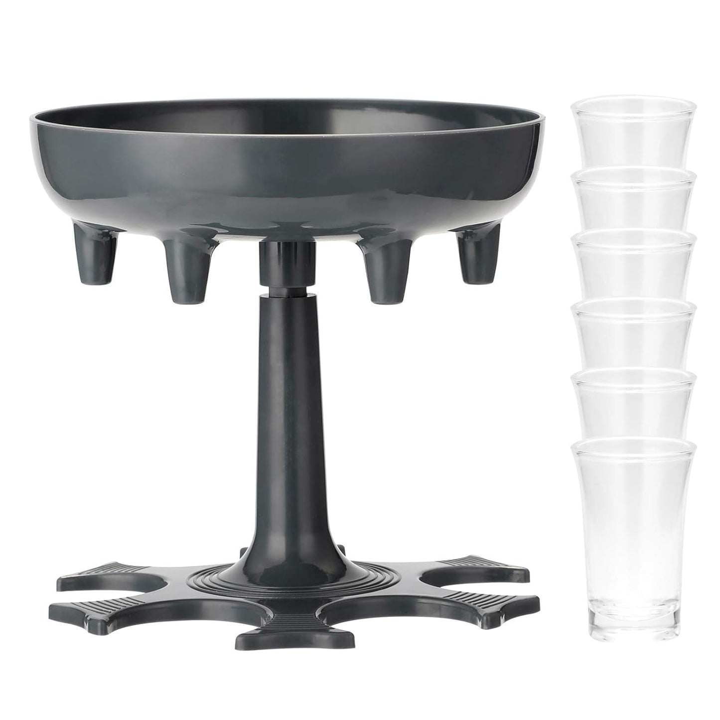 6 Shot Win Glass Dispensers With Tray 6 Pcs Glass - LootFaat