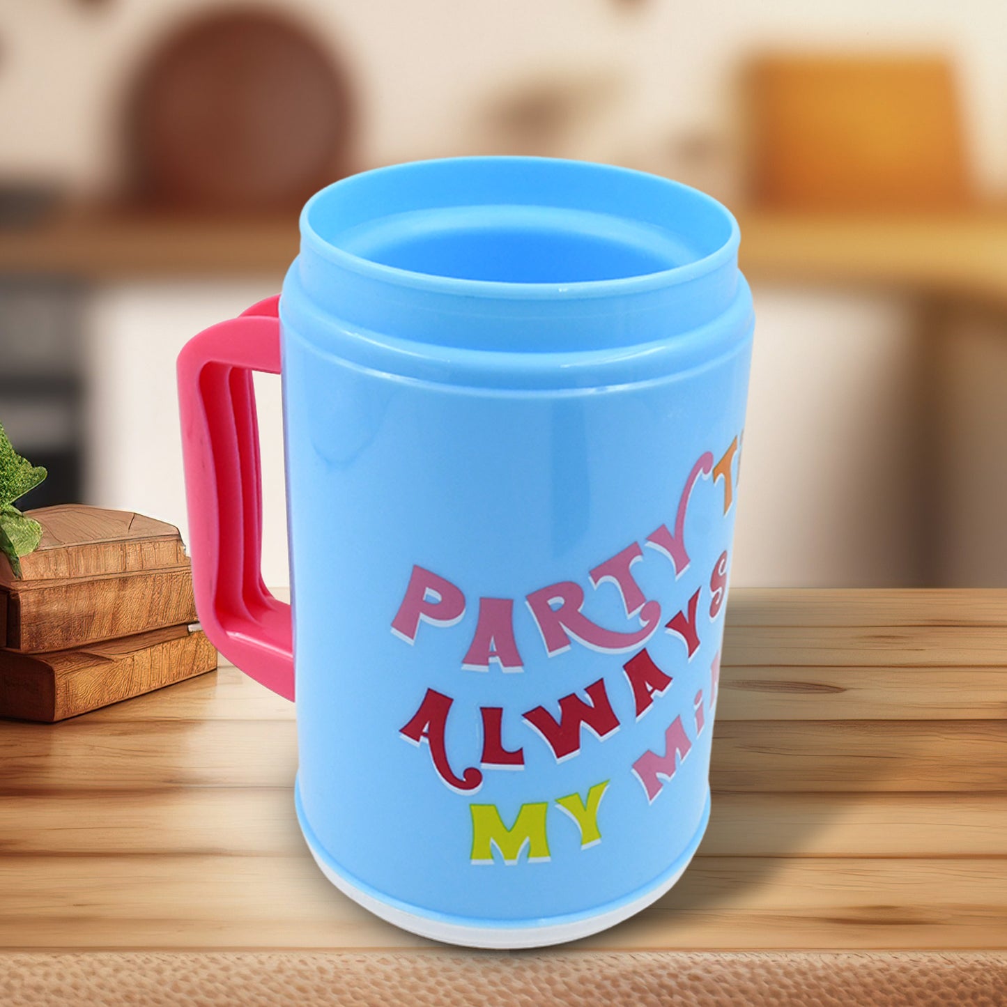 Insulated Mug With Lid Handle Flexible Straw With Cap (709 Ml) - LootFaat