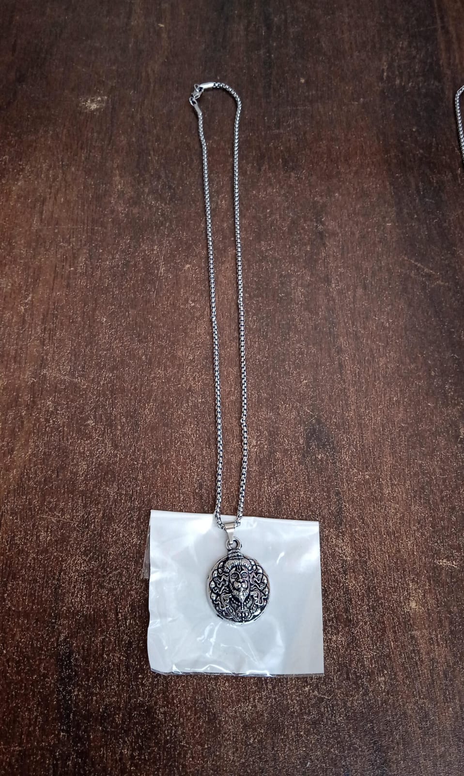 Hanuman Facelocket With Chain Pendant Necklace Chain (1 Pc) - LootFaat
