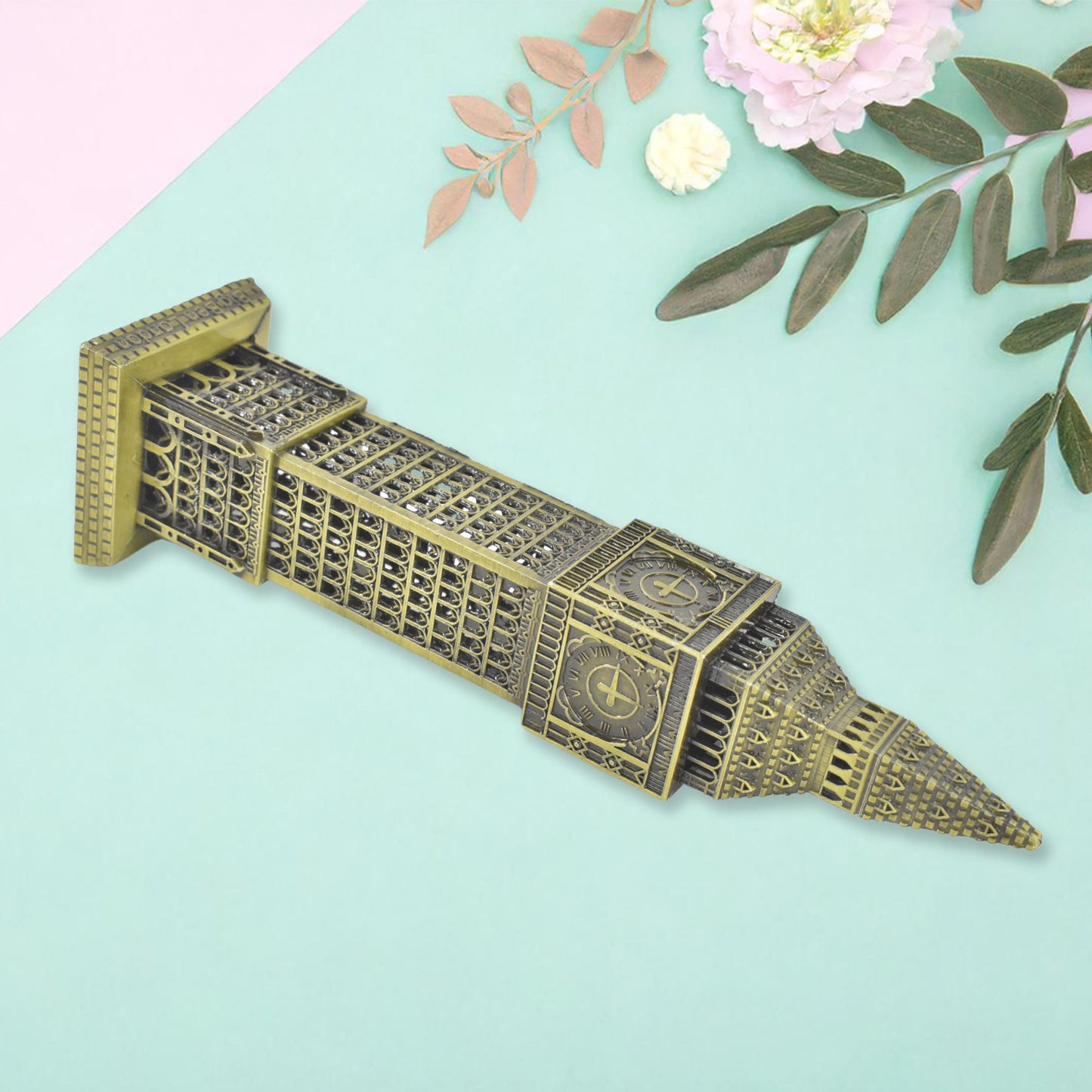 Big Ben London Clock Tower Miniature Metal Statue - Elegant Home Decor And Perfect Gifting Option - LootFaat