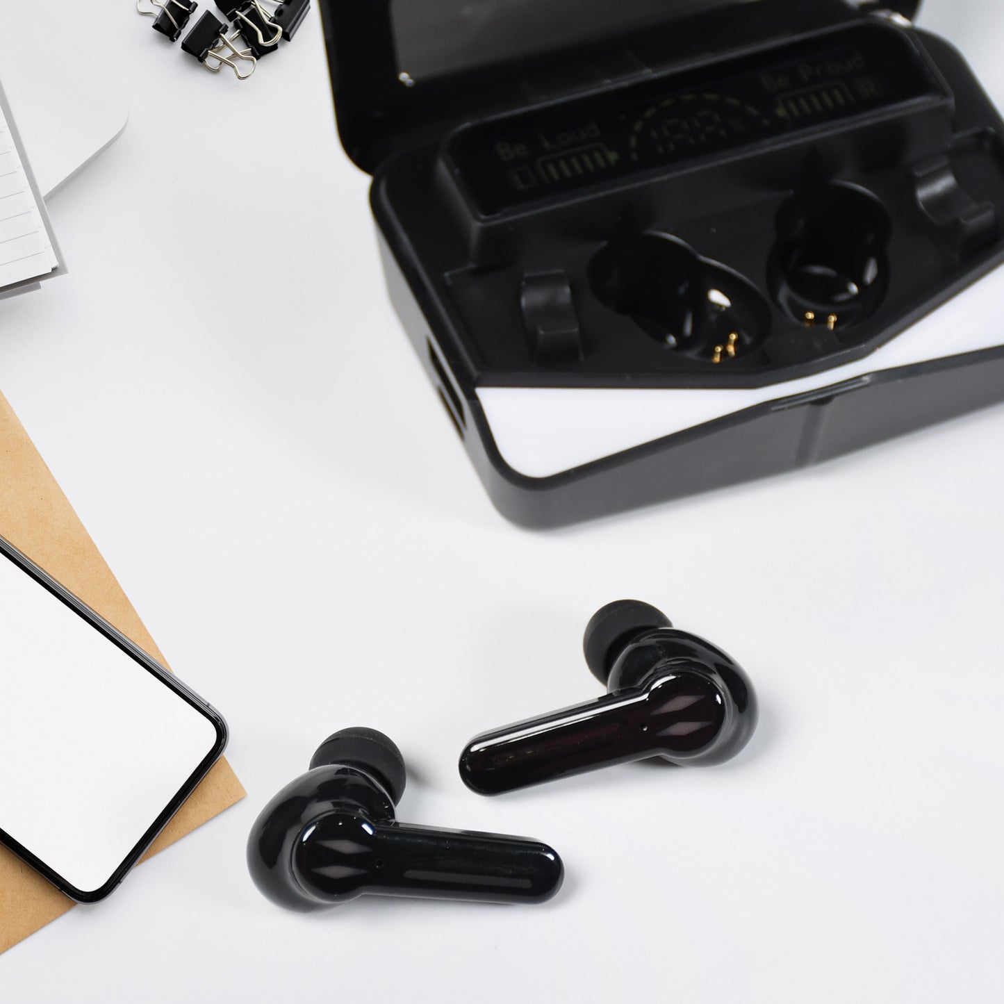 M28 Earbuds Max Bluetooth Gaming Headset With Lighting Ear Buds 5.1 Earbuds Black - LootFaat