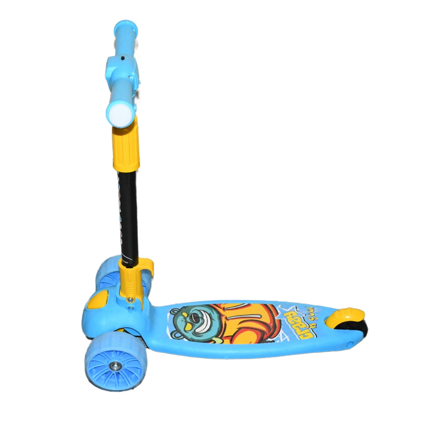 Jumbo Scooter For Kids 2 Wheels Steel Frame Large Foldable Height Adjustable - LootFaat