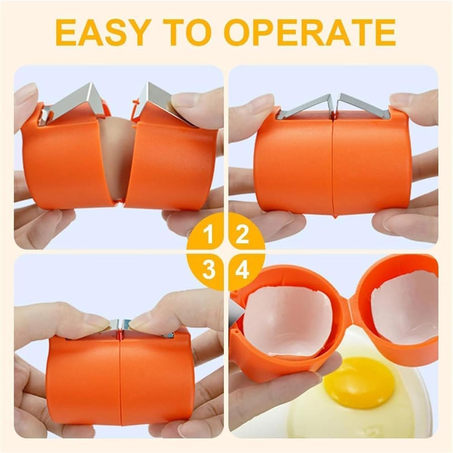 Egg Shell Opener Egg Cracker Tool For Raw Eggs Handheld (1 Pc) - LootFaat