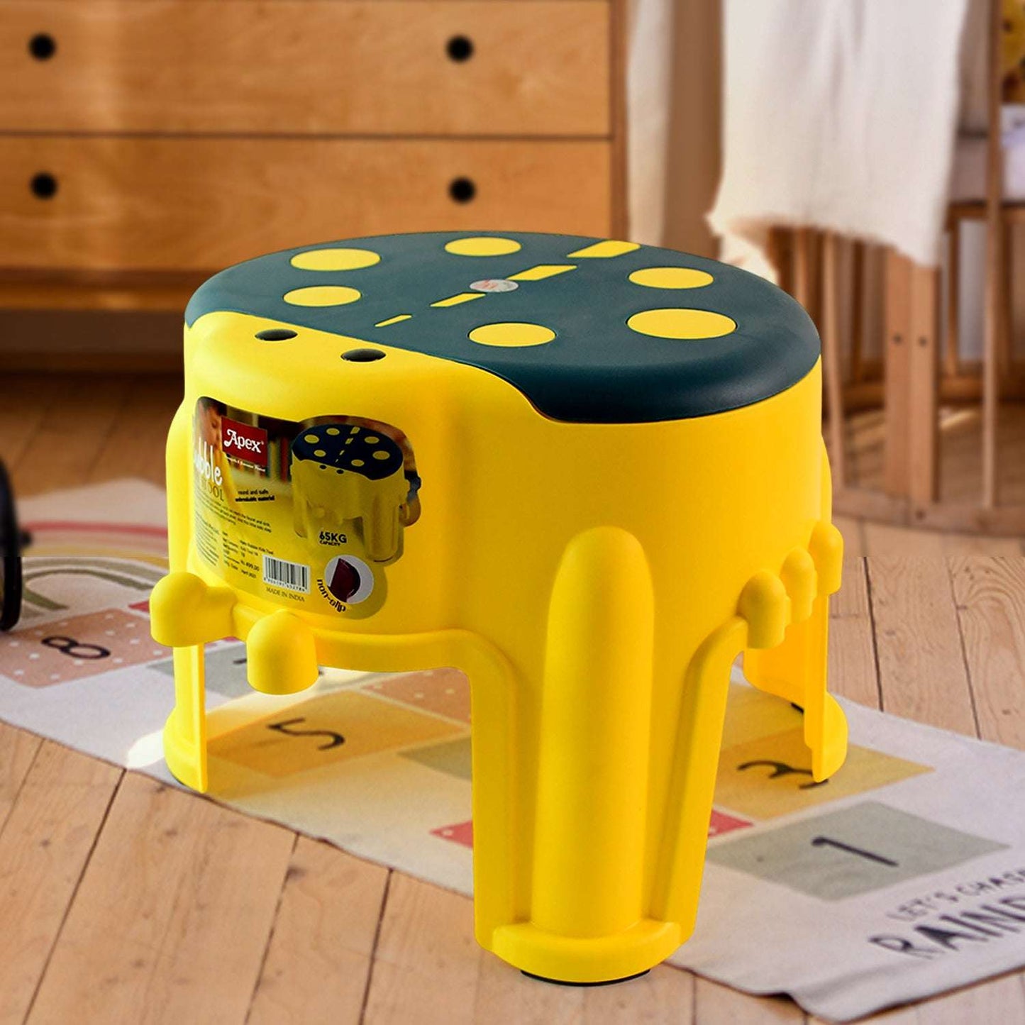 Apex Bubble Kids Stool Durable Plastic Step Stool For Kids (1 Pc)