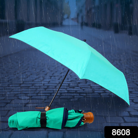 3-fold Sun Rain Protective Foldable Umbrella (1 Pc) - LootFaat