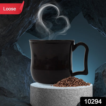 Premium Plastic Coffee Tea Cups Mug With Handle(1 Pc Loose Black) - LootFaat