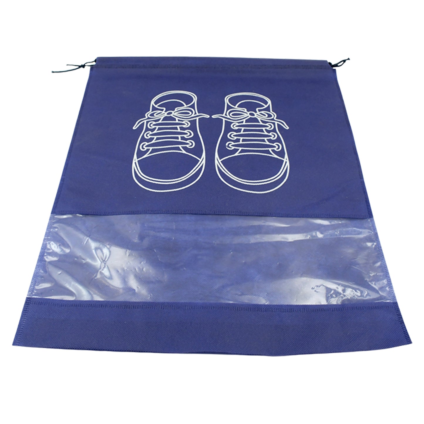 Beach Bag Shoes Storage Bag Closet Organizer Non-woven Travel Portable Bag Waterproof Pocket Clothing Classified Hanging Bag Shoe Bag Luggage Travel Portable Shoe Pouch Non Woven Transparent Window (1 Pc ) - LootFaat