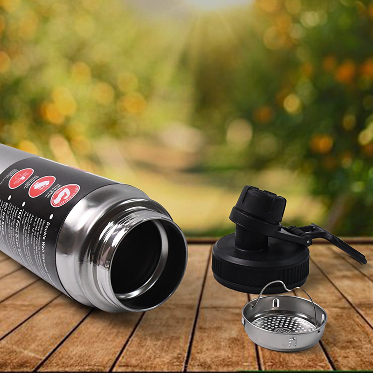 Stainless Steel Double Wall Vacuum-insulated Drink Water Bottle (800 Ml) - LootFaat