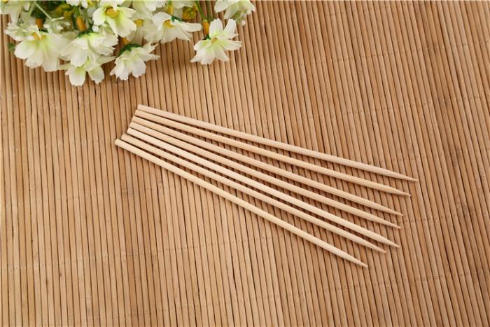 Camping Wooden Color Bamboo Bbq Skewers Barbecue Shish Kabob Sticks Fruit Kebab Meat Party Fountain Bamboo Bbq Sticks Skewers Wooden (20cm) - LootFaat
