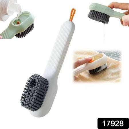 Multifunctional Scrubbing Brush With Liquid Soap Dispenser Cleaning Brush With Liquid Soap Dispenser Shoe Brush For Cleaning Cloth Cleaning Brush With Handleliquid Shoe Brush For Shoe Clothes (1 Pc) - LootFaat