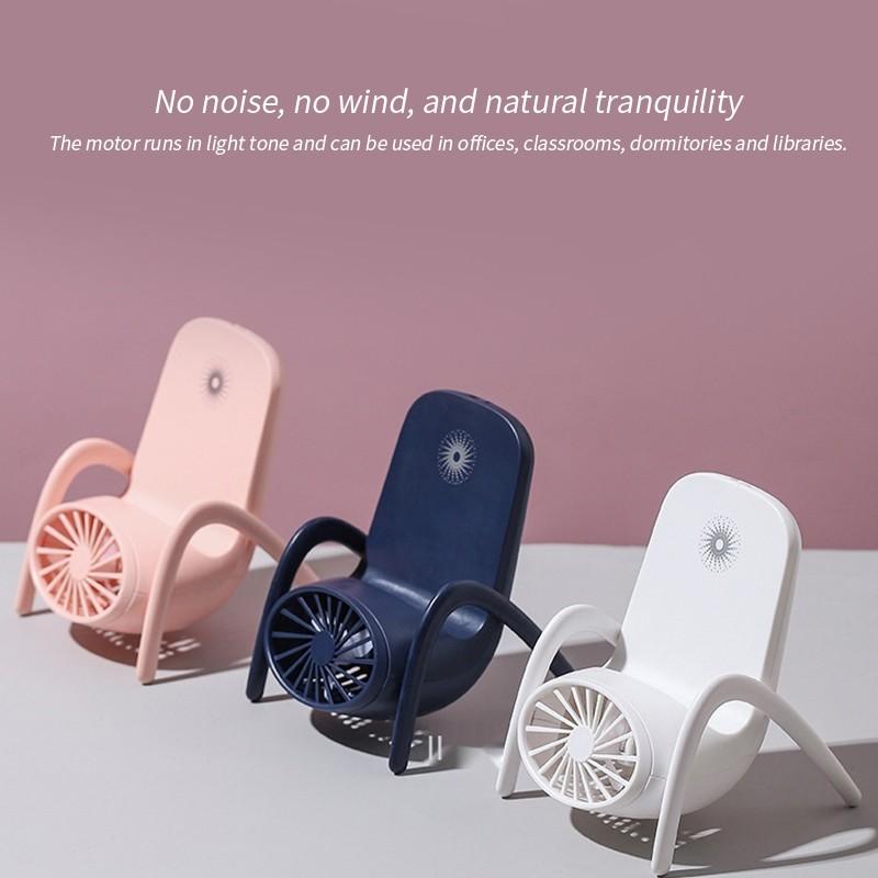 Portable Mobile Phone Holder Fan Personal Fan Multi- Function Fan Handheld Charging Fan (Battery Not Include) - LootFaat