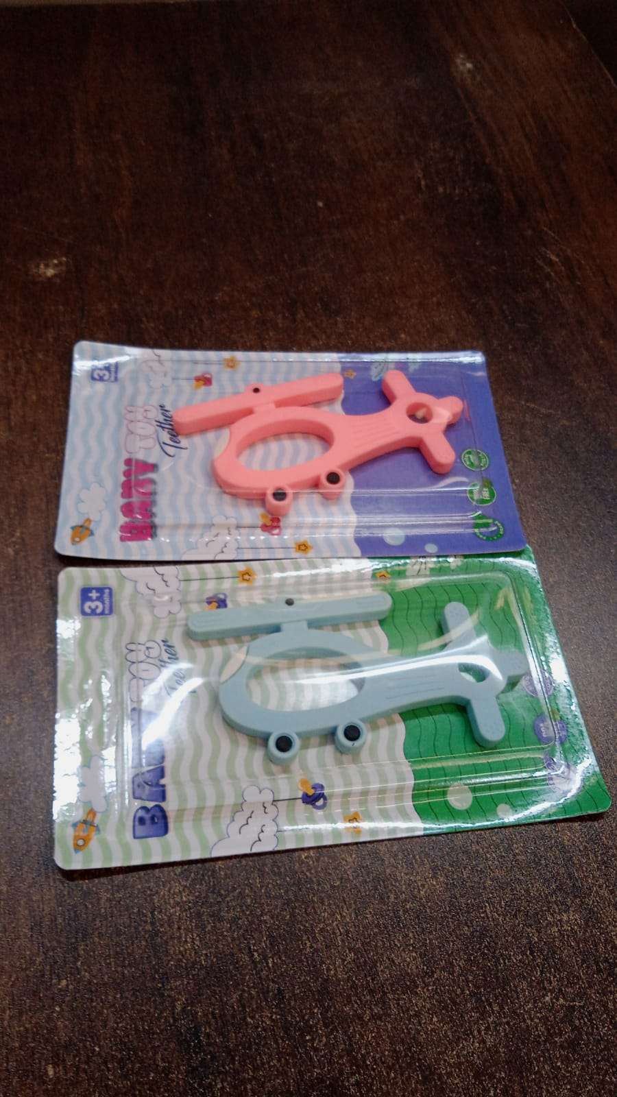 Helicopter Baby Teether - Silicone, BPA-Free, Mixed Color