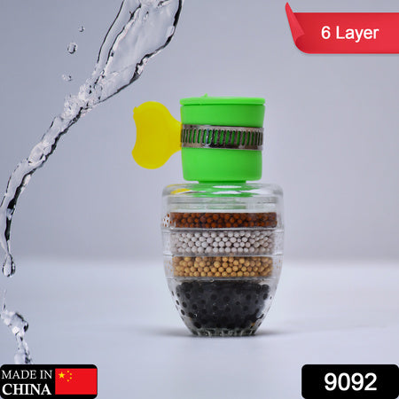 Water Faucet Clean Purifier Filter Cartridge Water Tap Upgrade Universal Interface Faucet Filter (Six Layer Purifier) - LootFaat