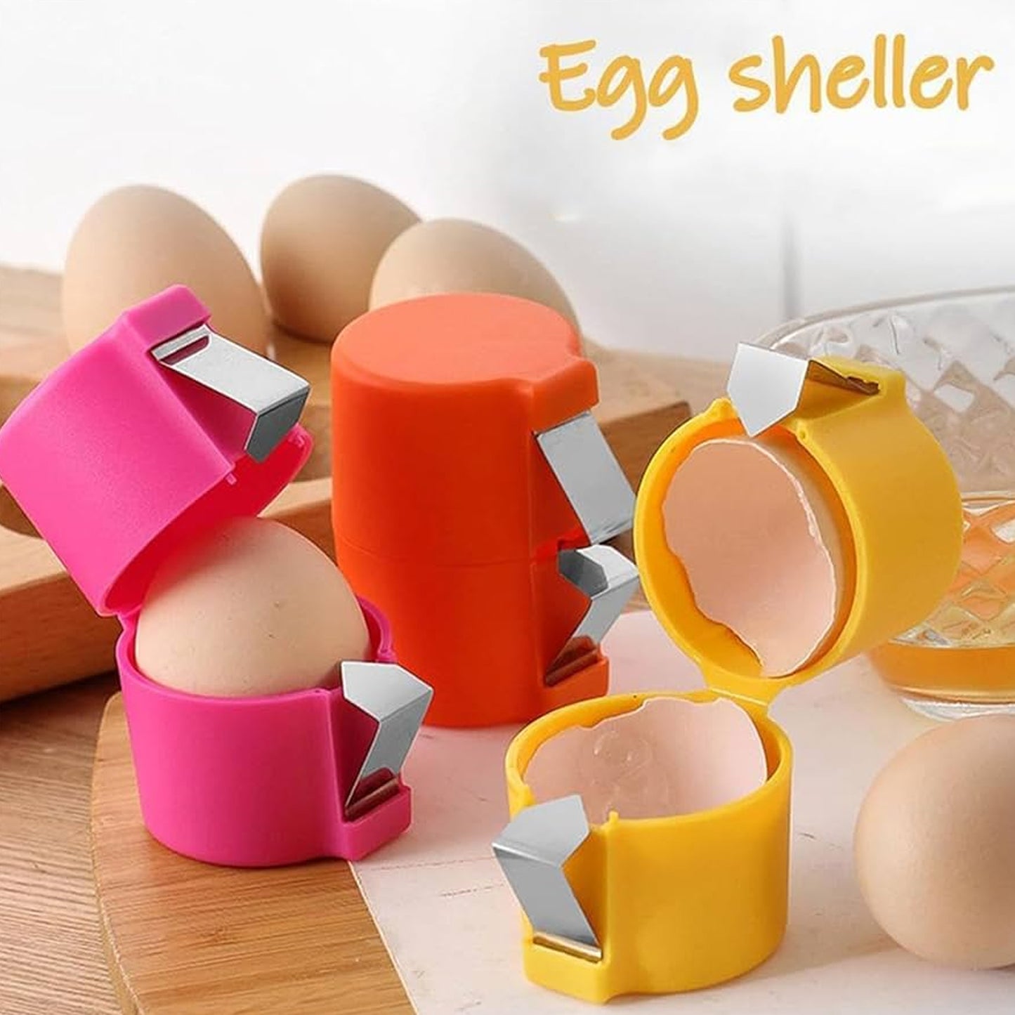 Egg Shell Opener Egg Cracker Tool For Raw Eggs Handheld (1 Pc) - LootFaat