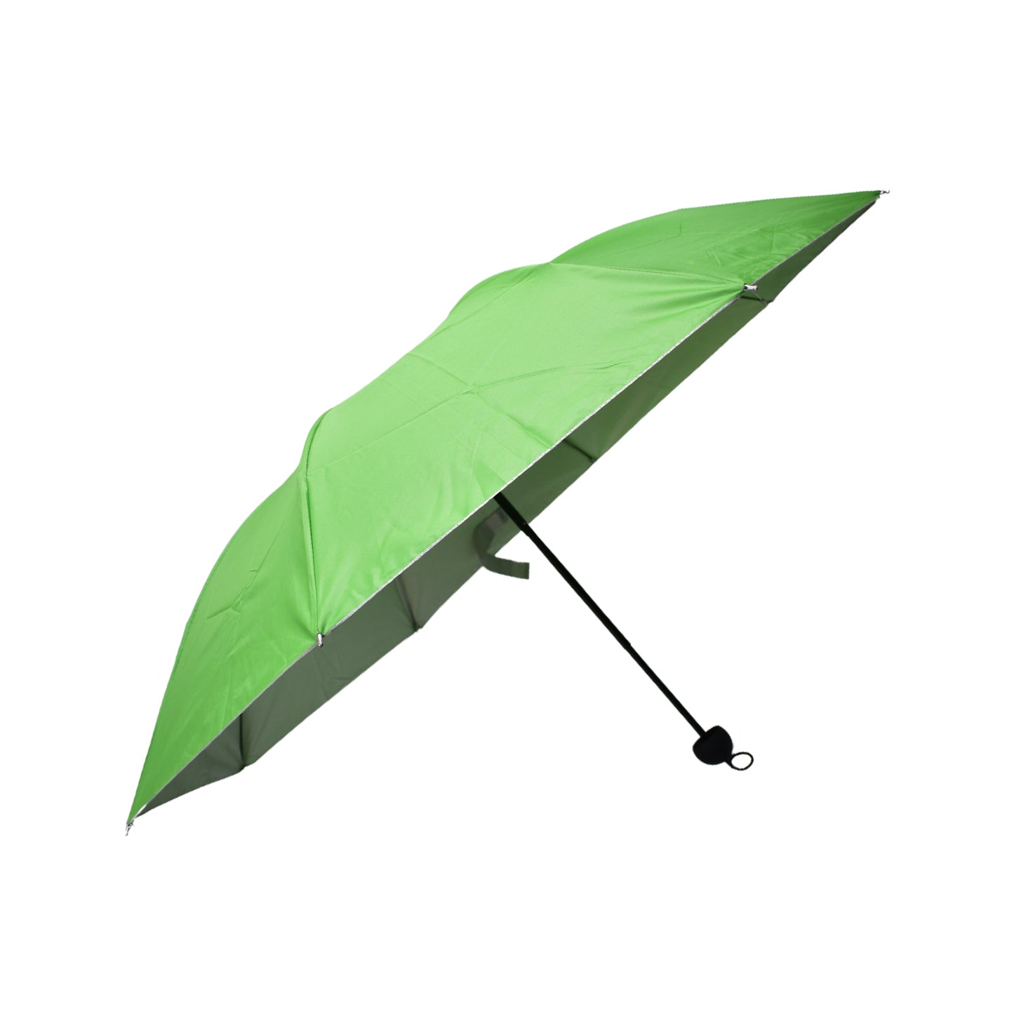 3 Fold Sun Protective Solid Foldable Outdoor Umbrella Portable Sun Uv Protection Lightweight Rain Umbrella With Umbrella Case For Girls Women Men Boys - LootFaat
