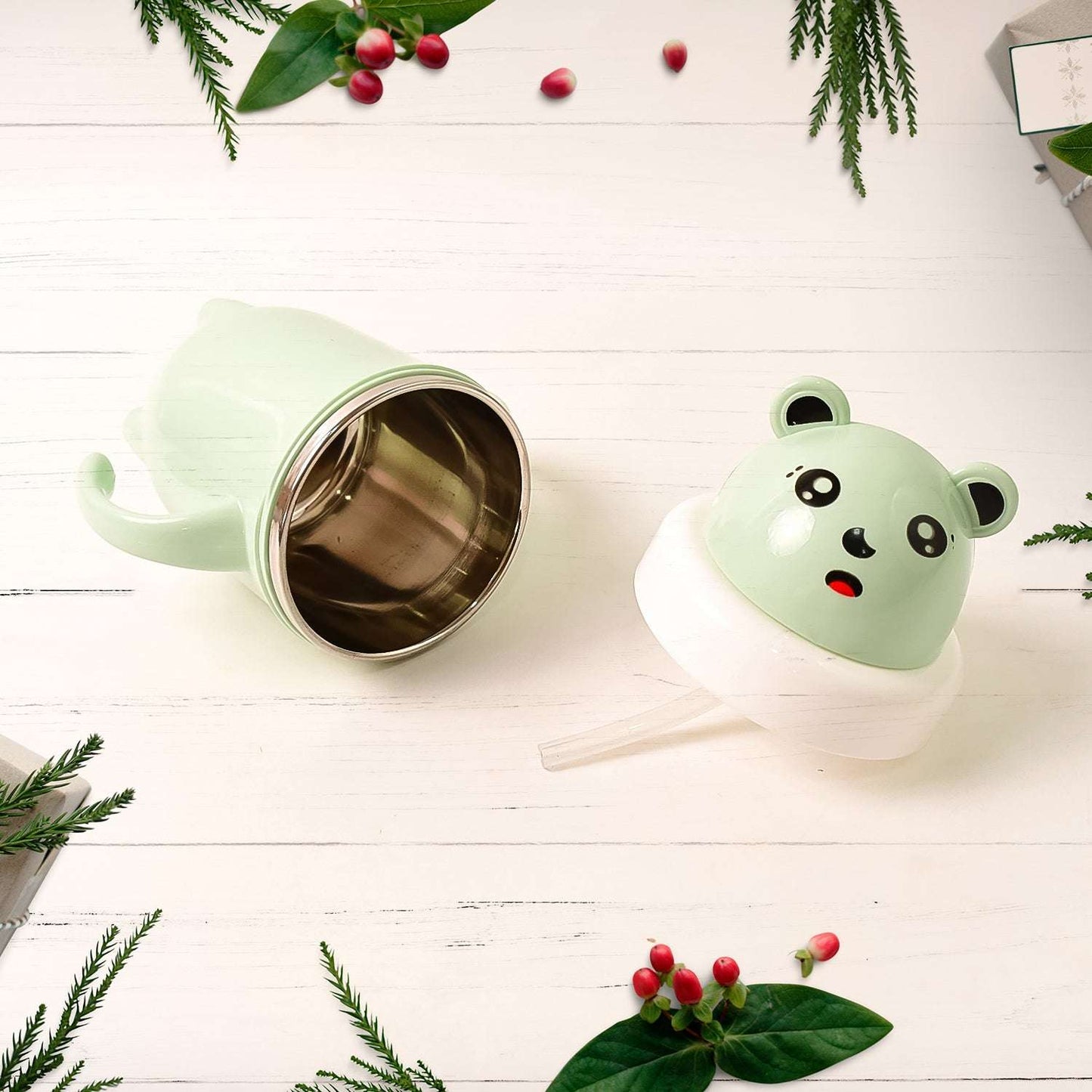Apex Sipper Baby Cup Training Cup With Handles Spill Proof Leak Proof (300 Ml Approx)
