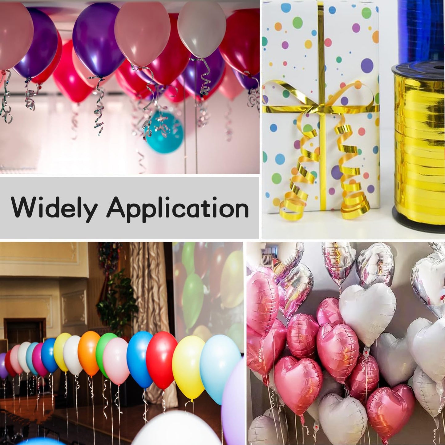 Decoration Balloon Ribbon Smooth Ribbon For Party Decoration (36 Pcs Set) - LootFaat