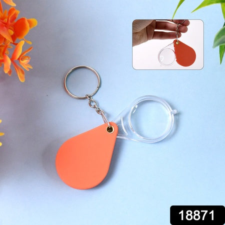 Folding Magnifier Portable Mini Magnifier Keychain (1 Pc) - LootFaat
