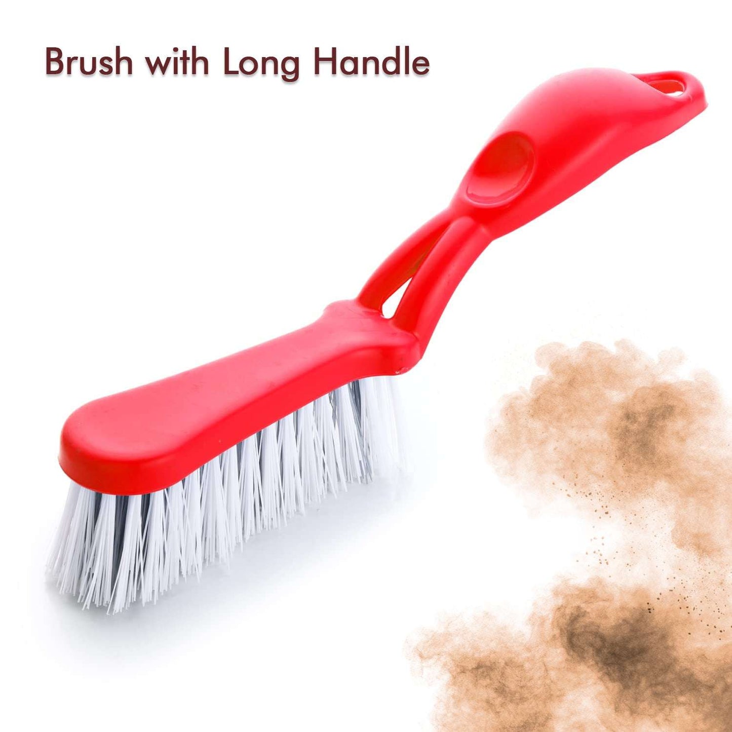 Dustpan Set With Brush Dust Collector Pan With Long Handle Supadi Multipurpose Dust Collector Cleaning Utensil Flat Scoop Handheld Sweeping Up And Carrying Container - LootFaat