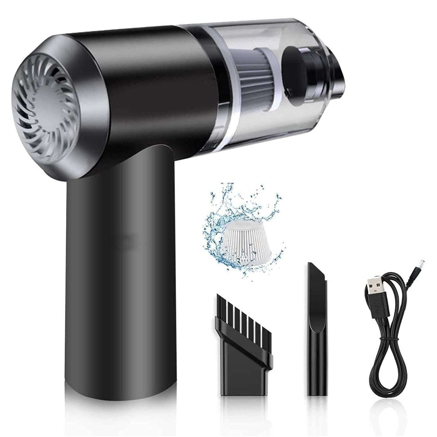 Vacuum Cleaner Dust Collection 2 In 1 Car Vacuum Cleaner 120w High-power Handheld Wireless Vacuum Cleaner Home Car Dual-use Portable Usb Rechargeable - LootFaat