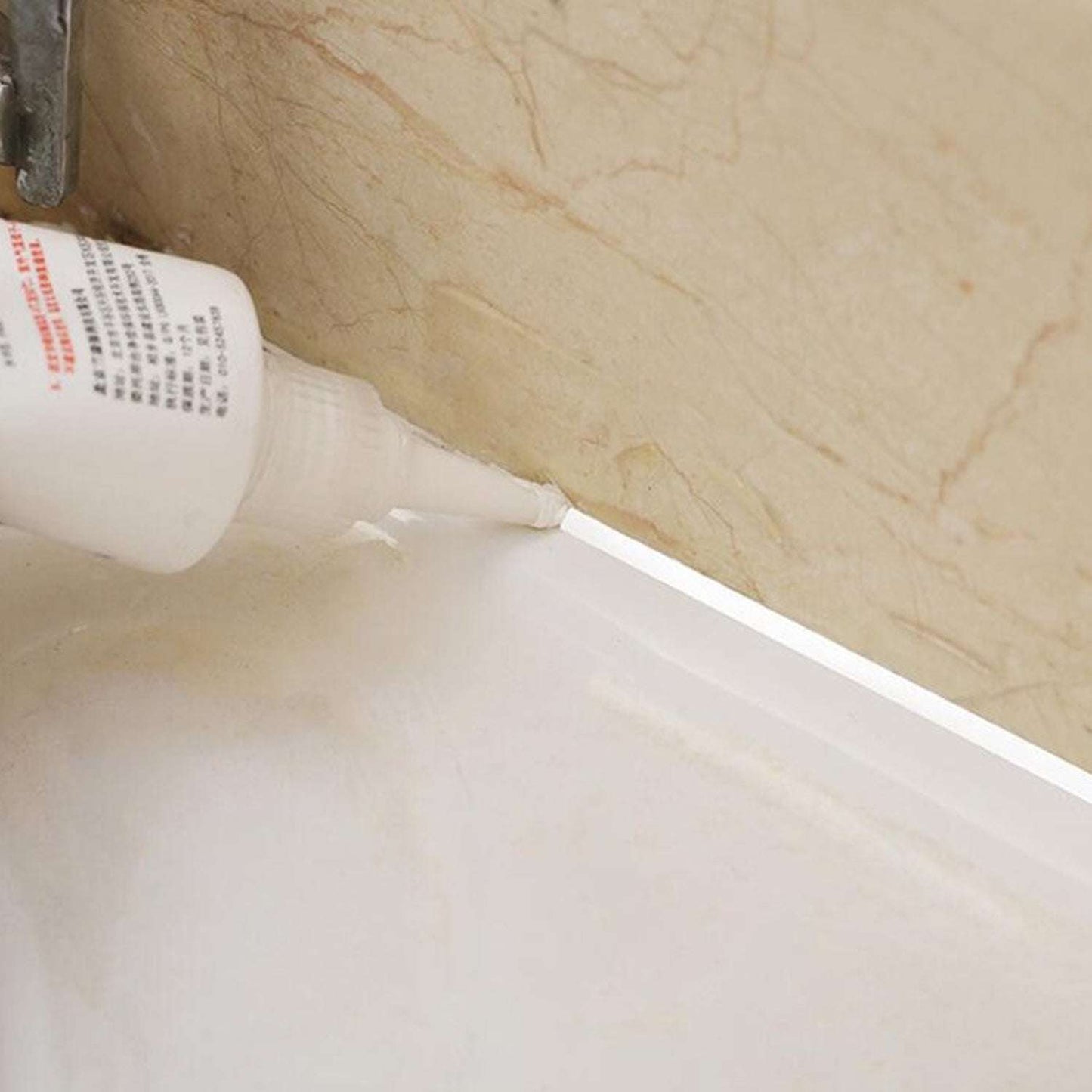 Waterproof Tile Gap Crack Grout Filler Water-resistant Silicone Sealant For Diy Home Sink Gaps Tiles Gaps Grouts Repair Filler Tube For Home Office Bathroom Toilets Kitchen (180 Ml) - LootFaat